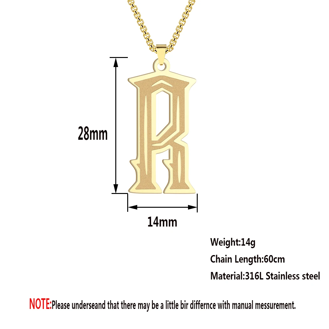 Ожерелье с буквами A-Z для женщин, Персонализированное Свадебное украшение, ожерелье с подвеской из нержавеющей стали, прямая поставка - 4