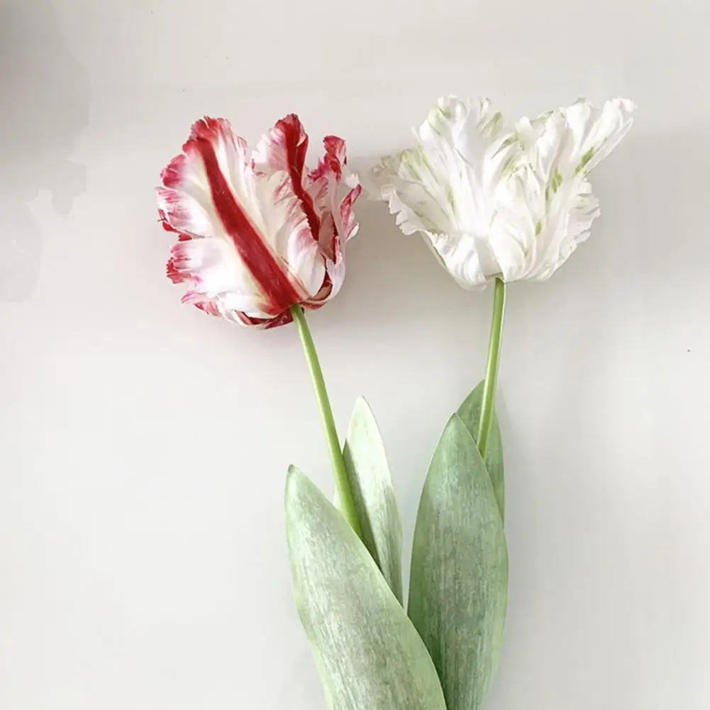 Красивый экологически чистый, простой в обслуживании искусственный цветок, 3D-попугай, тюльпан, настоящий декор из искусственных цветов, искусственный цветок для дома - 3