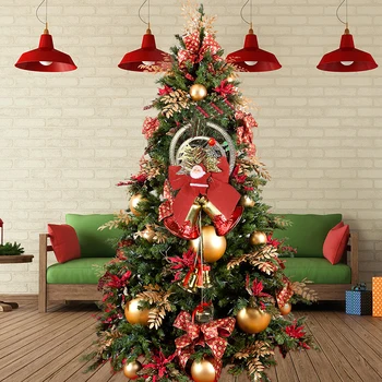 Веселое Украшение Рождественской елки, Подвеска в виде колокольчика Санта-Клауса, Рождественские Подарки для семейной вечеринки Navidad