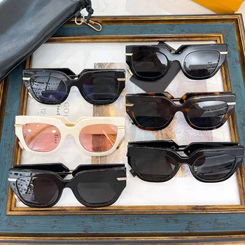 Модные Ретро Прямоугольные Солнцезащитные очки Для женщин 2023, Новый бренд, Дизайнерские Солнцезащитные Очки для женщин, Популярные Красочные Винтажные Квадратные Очки