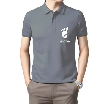 Мужская одежда для гольфа с логотипом Gnome, мужская футболка Linux, обычная хлопковая футболка-поло с коротким рукавом для мужчин