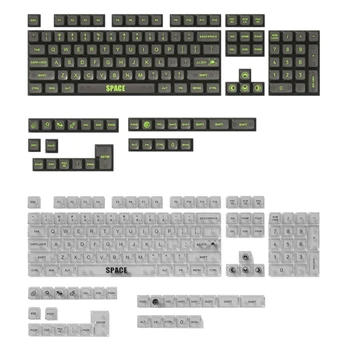 Замена колпачков для механической клавиатуры на 132 клавиши Набор прозрачных колпачков для клавиш MDA с прозрачной RGB подсветкой