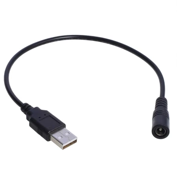 Кабель USB к источнику питания, DC5.5x2.1 мм, разъем USB, разъем питания DC5V, кабель-адаптер для зарядки USB-вентилятора/динамика