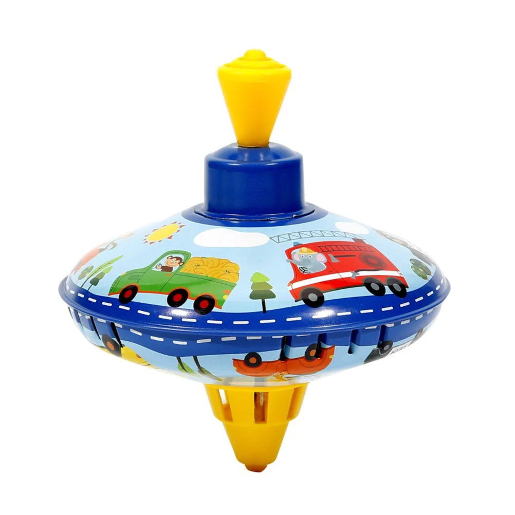 Железная игрушка с жестяной крышкой, Развивающая Вращающаяся игрушка для детей, Классические детские Музыкальные игрушки - 0