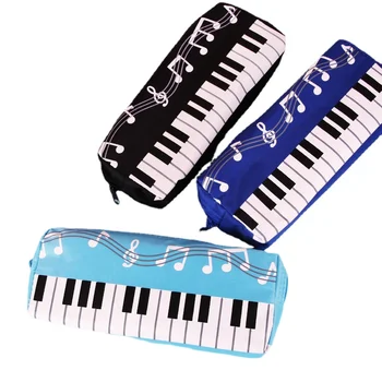 Дизайн клавиш пианино, сумка для карандашей, чехол из однослойной ткани Оксфорд, Канцелярские ручки, Сумка для хранения, органайзер, косметичка для девочек 200 * 85 * 35 мм