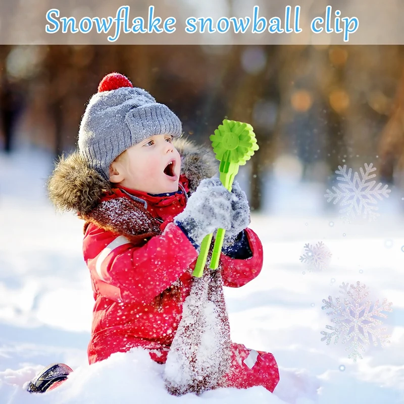 Игрушки-зажимы для снежков, набор форм для снега, снежная игрушка, зимние развлечения на открытом воздухе, Пляжные игрушки с песком для детей и взрослых - 2