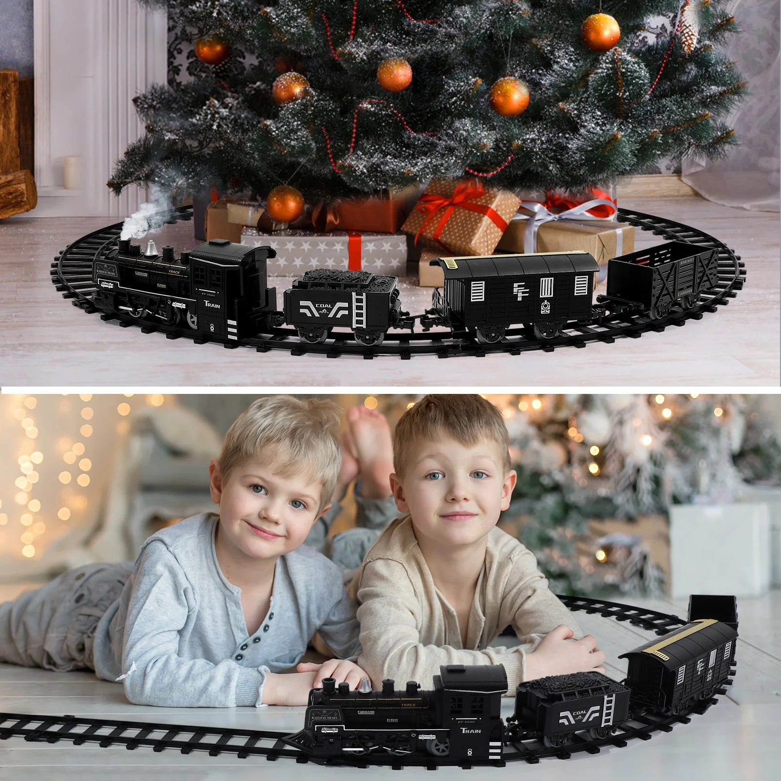 Маленький паровозик паровозик Игрушки для взрослых Грузовая электрическая модель Детская железная дорога - 5
