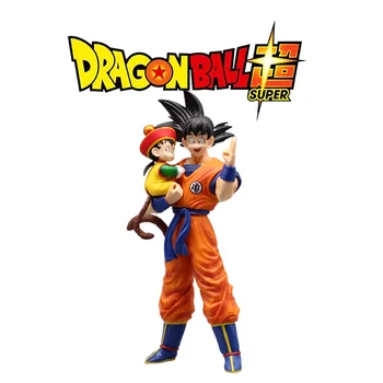 30 см Dragon Ball Gk Сон Гоку Гохан Фигурка Отца, Держащего Сына Коллекция ПВХ Модель Игрушки Украшение Кукла Подарок для детей