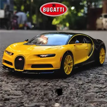 Maisto 1:24 Модель спортивного автомобиля из сплава Bugatti Chiron, Отлитая под давлением Металлическая игрушка, коллекция моделей гоночных суперкаров, детские подарки