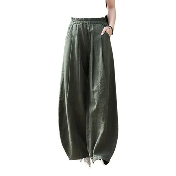 P03 Оригинальные дизайнерские брюки женские льняные длинные брюки спортивные брюки женские брюки брюки женские 5 цветов