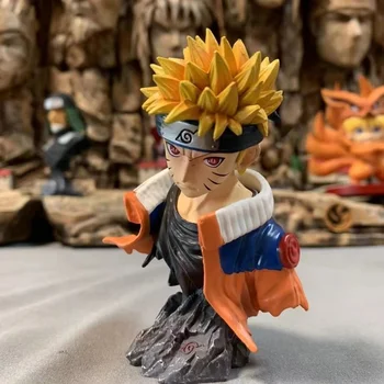 Naruto Mini Uzumaki Naruto Whirlpool bust the Kingdom Фигурка Модель Декоративные коллекционные игрушки для Рождественского подарка детям
