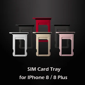 Лоток для SIM-карт для iPhone 8 8 Plus 8P 8 + X Лоток для Nano Sim-карт Держатель Лотка для Sim-карт Sim-Адаптер Слот Для Sim-карты Серебристый, Золотой, Черный, Красный