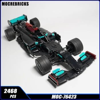 MOC Racing Seires, черный строительный блок в масштабе 1: 8, коллекция моделей 