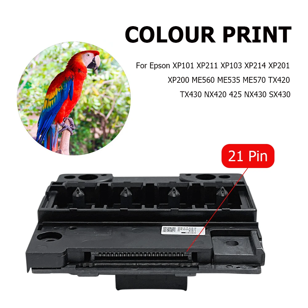 Полноцветный комплект для замены печатающей головки, профессиональные аксессуары черного цвета для Epson XP101 XP211 XP103 XP214 XP201 XP200 - 1