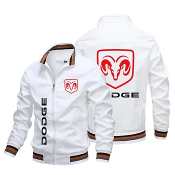 Автомобильная куртка с логотипом Dodge 2023, Весенне-осенний новый мужской бомбер, повседневная уличная модная спортивная куртка на молнии, аксессуары для мотоциклов