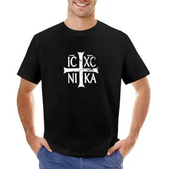 IC XC NIKA cross, христианская ортодоксальная ретро-винтажная футболка с графическим изображением, мужские винтажные футболки