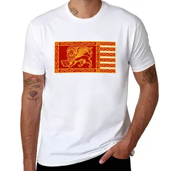 Новая простая футболка с венецианским флагом, графическая футболка, футболки больших размеров, черные футболки, однотонные футболки, однотонные футболки для мужчин