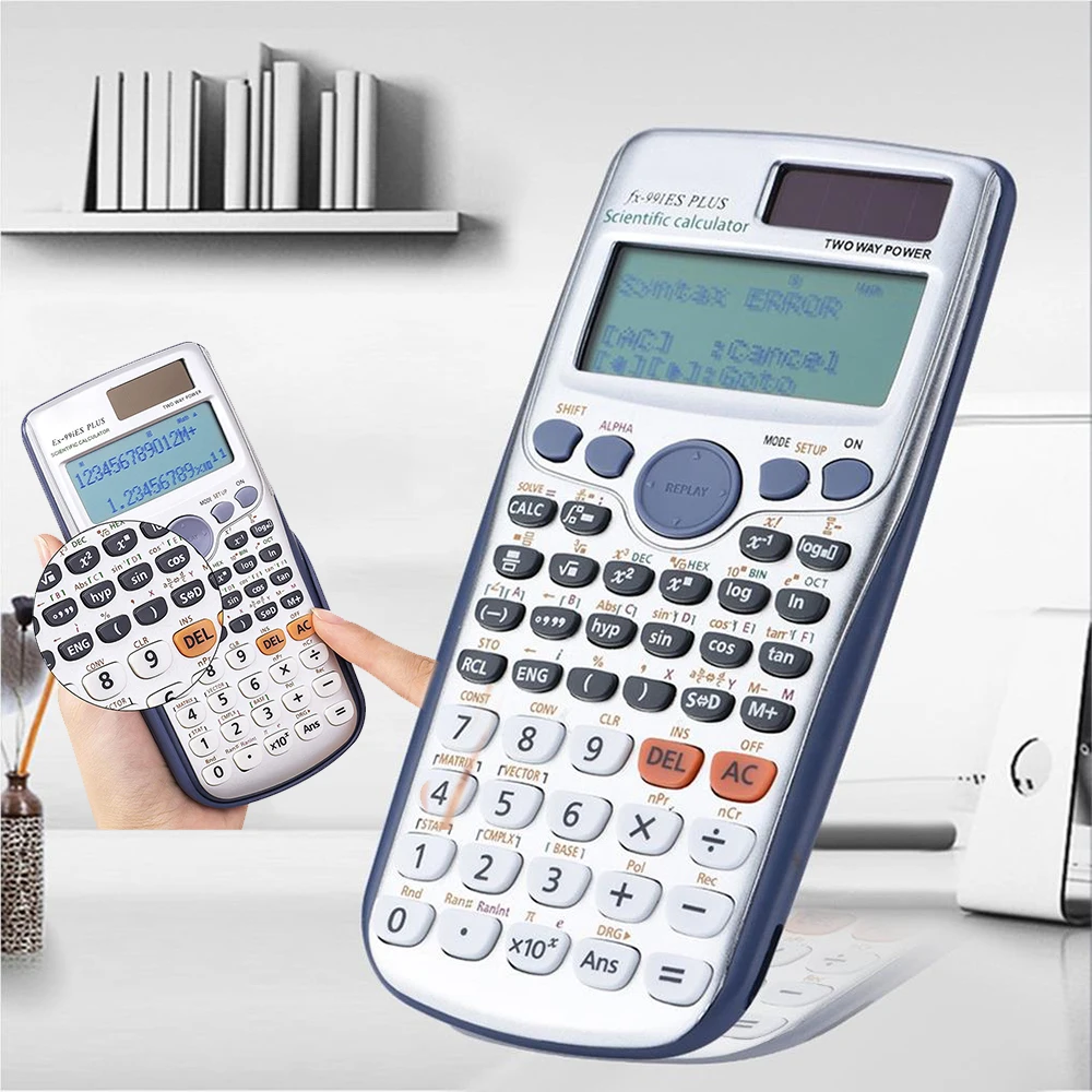 Оригинальный научный калькулятор, 417 функций, разработка для колледжа и делового офиса, аккумулятор - 0