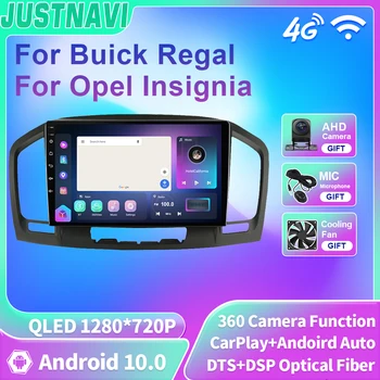 JUSTNAVI QLED 2din Android Автомагнитола Мультимедийный Видеоплеер Для Buick Regal Для Opel Insignia 2009-2013 Навигация GPS Carplay