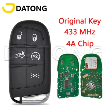 Datong World Оригинальный Автомобильный Ключ с Дистанционным Управлением Для Fiat 500 500L 500X 2016 2017 2018 2019 4A Чип 433 МГц Замена Карты Promixity