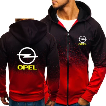 Мужские куртки с логотипом автомобиля OPEL, весна-осень, толстовка с капюшоном на молнии, верхняя одежда, Мужские повседневные топы, высококачественное камуфляжное мужское пальто