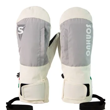Зимние новые лыжные перчатки для мужчин и женщин с сенсорным экраном, водонепроницаемые уличные варежки для сноуборда, Ветрозащитные Термальные лыжные перчатки для верховой езды