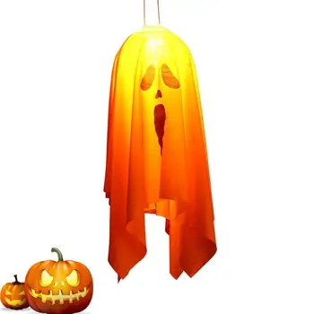 Светящийся призрак на Хэллоуин, светящийся наружный декор для жутких забавных гобеленов, наружный декор, украшения на Хэллоуин Для двора с деревьями