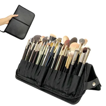Женская складная сумка-органайзер для кистей для макияжа, женская дорожная косметичка для косметических принадлежностей, чехол для косметических инструментов, аксессуары для мытья