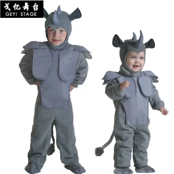 Детские костюмы животных, костюмы носорогов, экспортируемые в Европу и Америку, одиночные милые мультяшные костюмы носорогов
