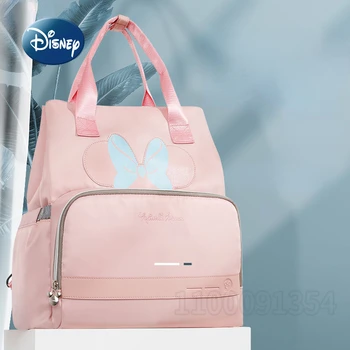Новая Сумка-рюкзак Disney Mickey's для подгузников, роскошная Брендовая сумка для детских подгузников, Мультяшная Милая Детская упаковка, водонепроницаемая Переносная сумка для подгузников
