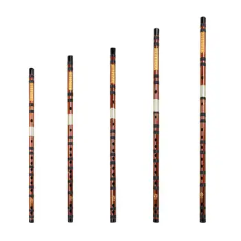 Бамбуковая флейта Дизи Традиционный китайский музыкальный инструмент ручной работы Винтаж Дизи С коробкой из мембранной ткани Прямая поставка