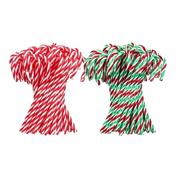 60 шт. Рождественский акриловый тростник, Рождественские елки, подвесные украшения, украшения для дома, подарки для детей, игрушки