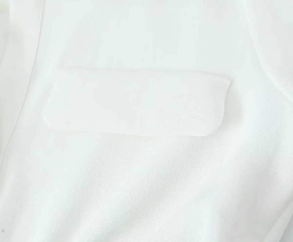 Белое платье-рубашка TRAF, Женское платье Миди с длинным рукавом, Летние Длинные платья с поясом для женщин 2023, Офисные Повседневные Женские платья - 5