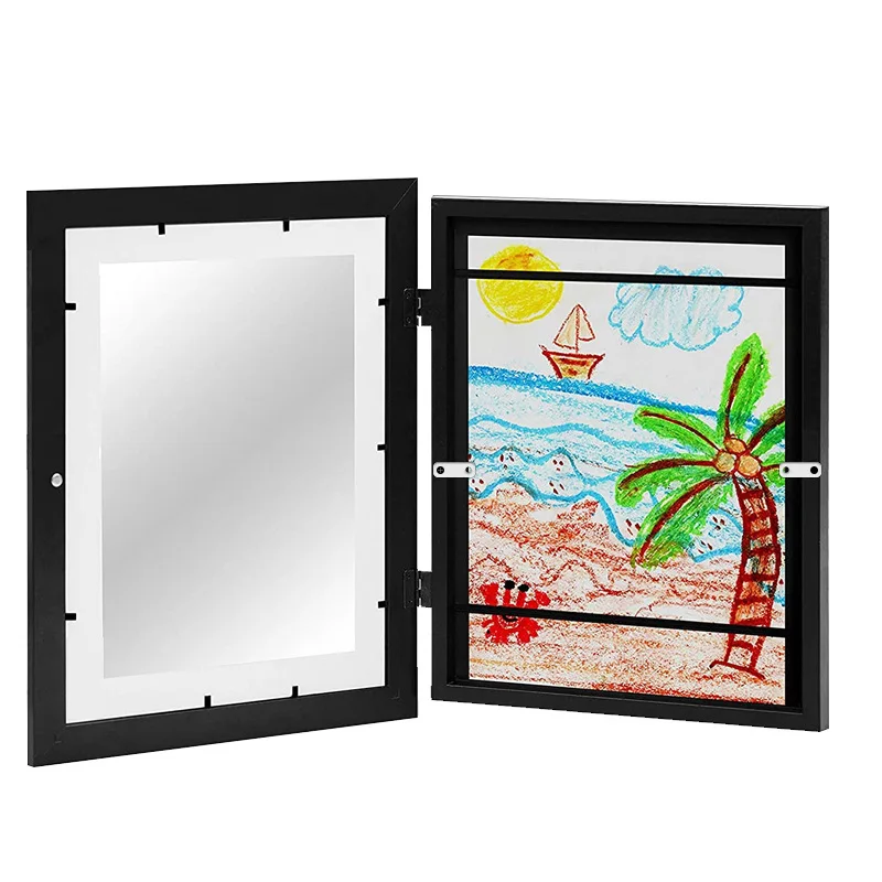 1 шт. Детские художественные рамки, деревянный сменный дисплей с картинками для детских художественных проектов формата А4, дисплей с картинками для хранения в домашнем офисе - 4