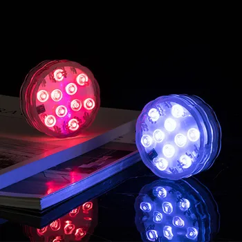 Пульт дистанционного управления RGB, светодиодный погружной светильник, подводный светильник для ванны, пруда, аквариума, Декоративный ночник, светильник для бассейна, IP68 Водонепроницаемый