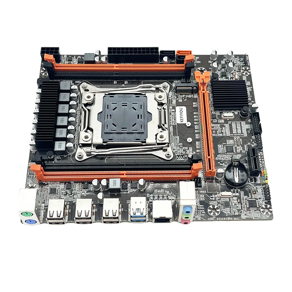 KEYIYOU X99H D4 Материнская плата Combo LGA 2011-3 E5 2670 V3 комплект Процессор Xeon CPU DDR4 2*8 ГБ 2133 МГц Оперативная память NVME M.2 - 1