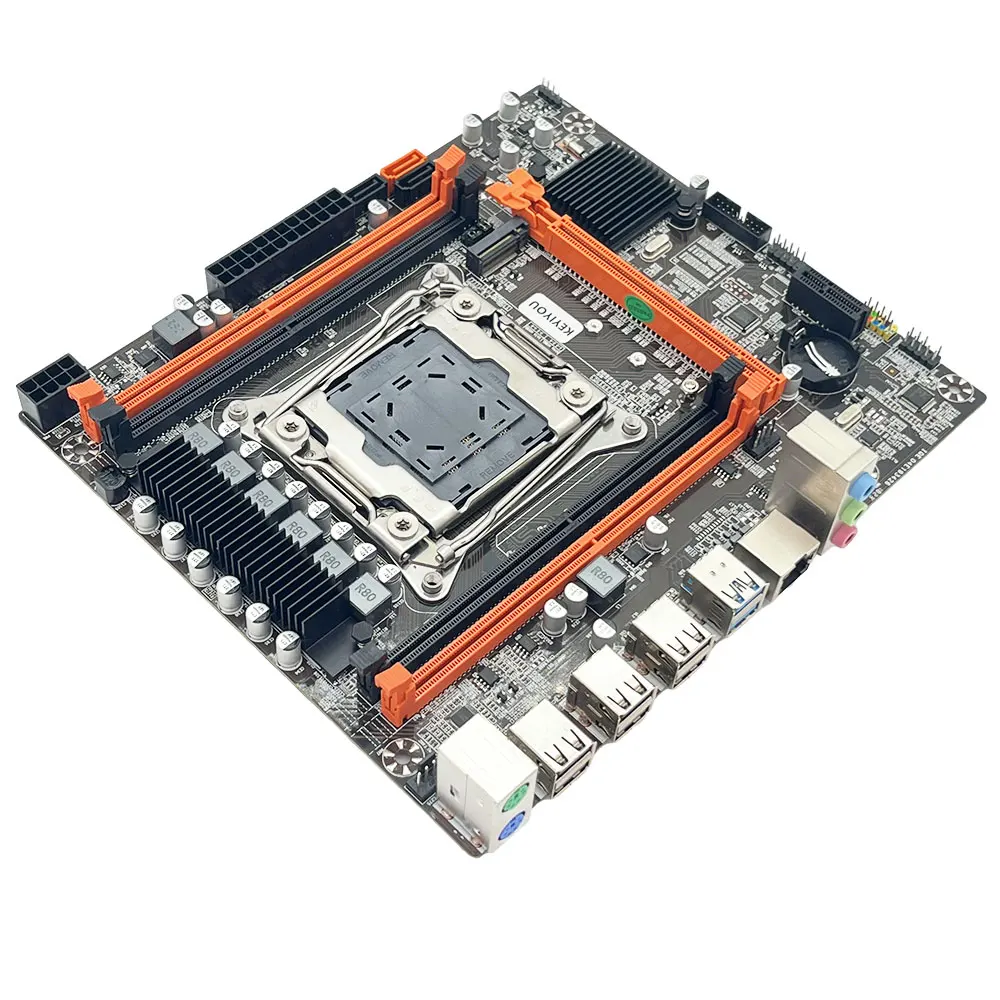 KEYIYOU X99H D4 Материнская плата Combo LGA 2011-3 E5 2670 V3 комплект Процессор Xeon CPU DDR4 2*8 ГБ 2133 МГц Оперативная память NVME M.2 - 3