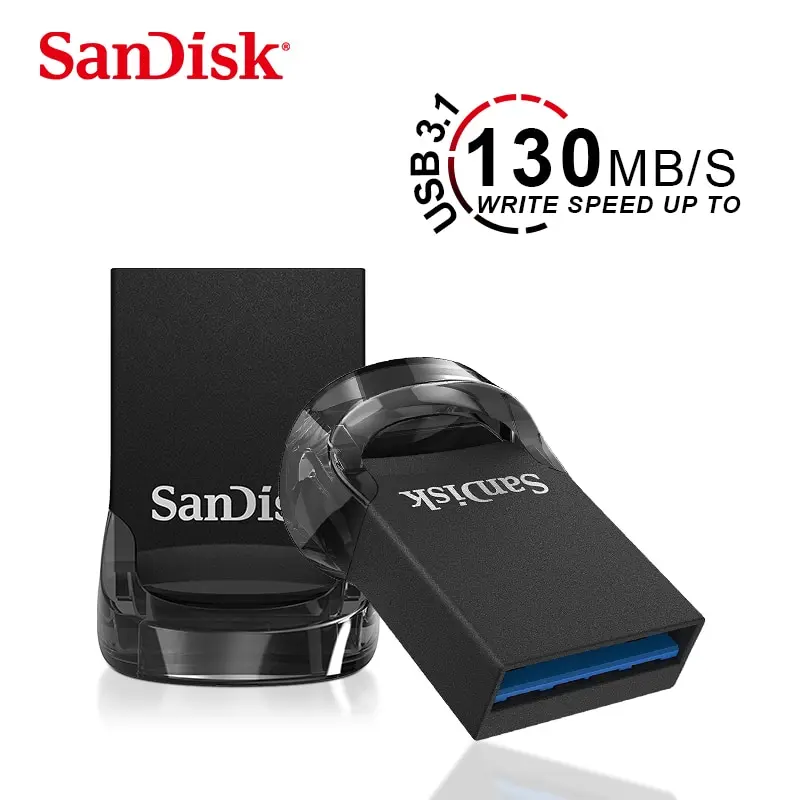 SanDisk CZ430 USB3.1 16 ГБ 32 ГБ 64 ГБ 128 ГБ Ультрасовременный флэш-накопитель со скоростью чтения до 130 МБ / с, Мини-накопитель высокой скорости USB 3.1 USB-накопитель - 2