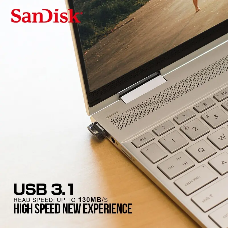 SanDisk CZ430 USB3.1 16 ГБ 32 ГБ 64 ГБ 128 ГБ Ультрасовременный флэш-накопитель со скоростью чтения до 130 МБ / с, Мини-накопитель высокой скорости USB 3.1 USB-накопитель - 4