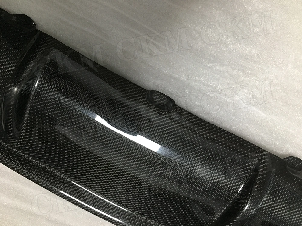 Диффузор для губ заднего бампера из углеродного волокна для Audi A5 RS5 2015 2012-2016 не для стандартного автомобильного стайлинга A5 - 4