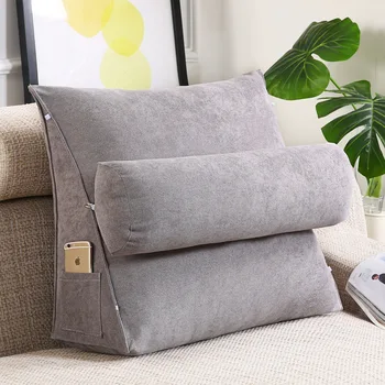 Однотонная диванная подушка для поддержки поясницы, Удобные Мягкие подушки, дышащие, Универсальные для домашнего офиса, подушки для спины, снимающие боль