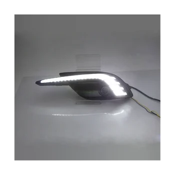 Светодиодная лампа дневного света DRL с указателем поворота, угловая лампа для /Axela