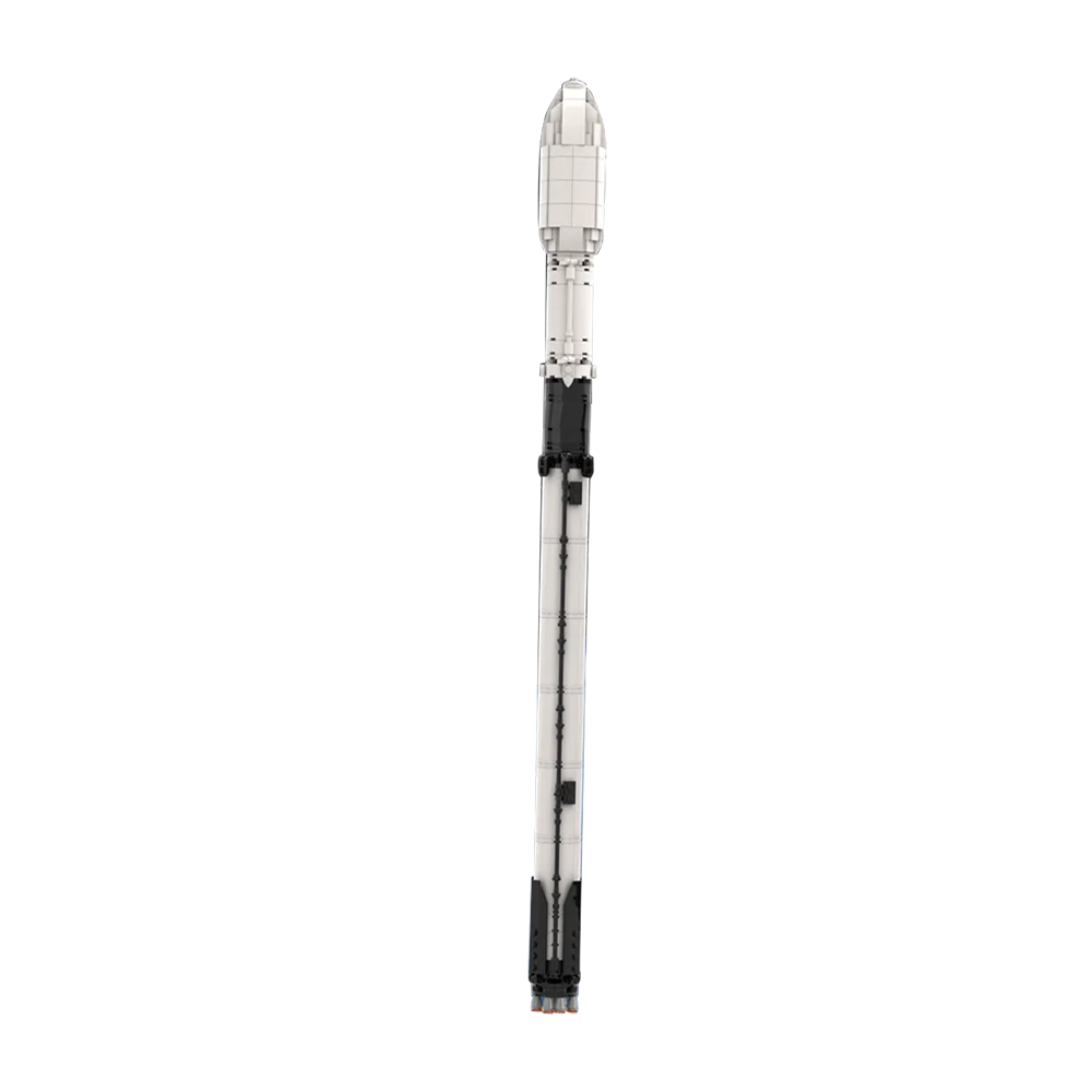 MOC SpaceX Falcon 9 и Crew Dragon Saturn V в масштабе 1: 110 Кирпичная Пусковая установка Космическая Ракета Вселенная Аэрокосмические Строительные блоки Игрушки В подарок - 4