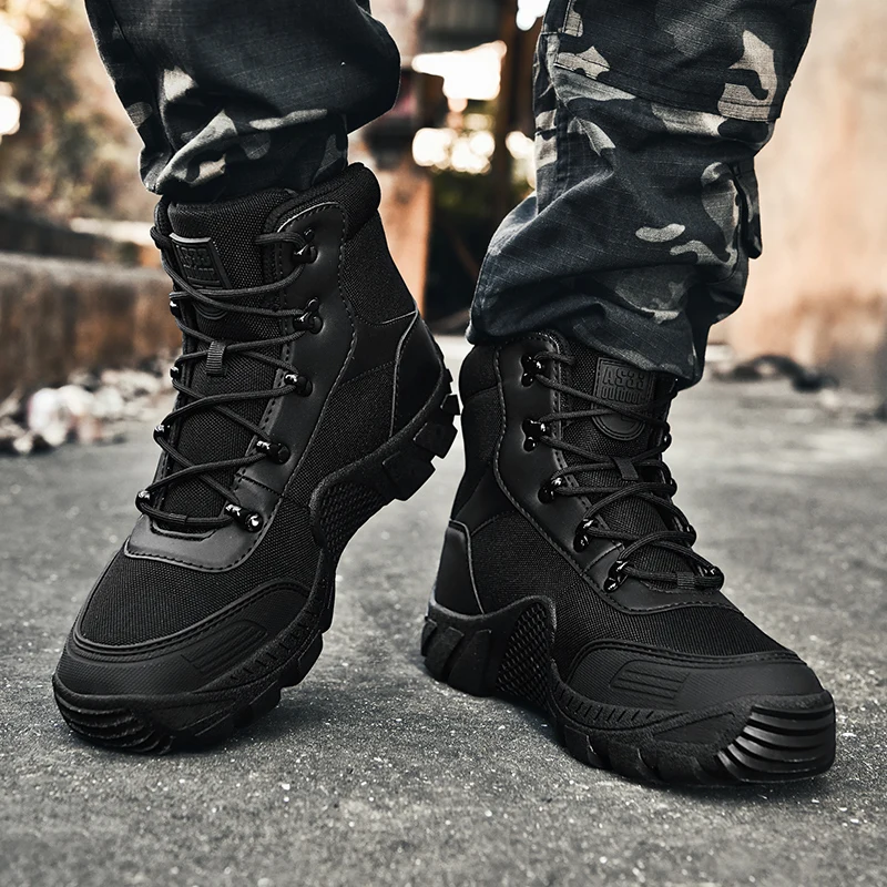 Men's Sneakers Hiking Boots Military Man Tactical Boots Men's Sneakers кроссовки мужские botas tacticas hombre militar 등산화 39-47 - 3
