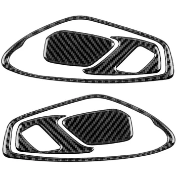 для Chevrolet Camaro 2016-2020 гг. Отделка внутренней дверной ручки из углеродного волокна, рамка, накладка на дверную чашу, наклейка на дверной замок, накладка