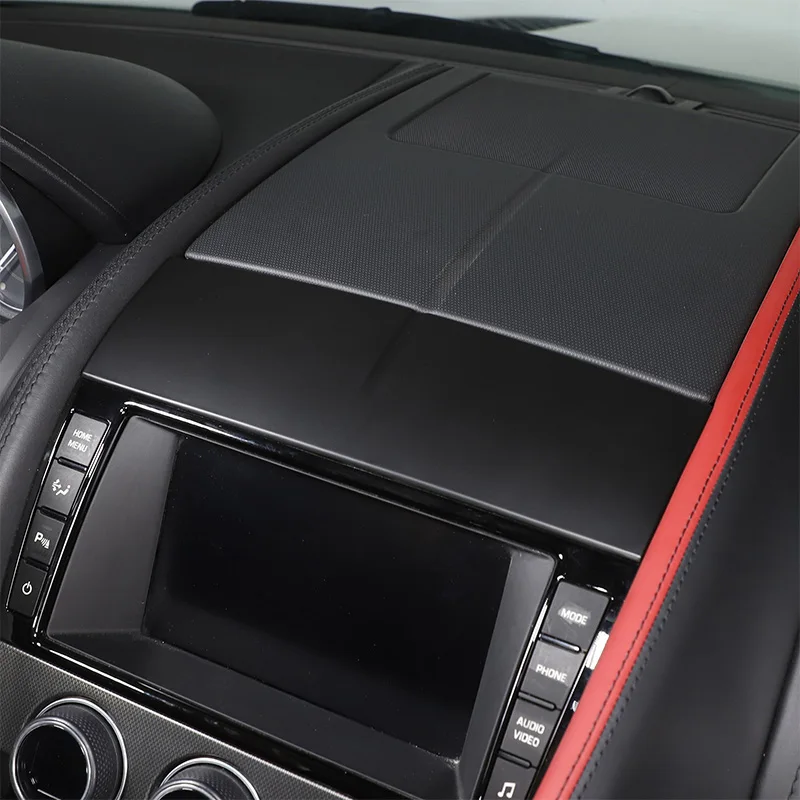 Для Jaguar F-TYPE F Type 2013-2024 Панель навигации автомобиля, накладка, рамка, наклейка, ABS, матовый черный, Аксессуары для интерьера - 5