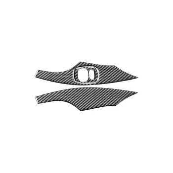 Для Celica 2000-2005 Мягкое карбоновое волокно Управление стеклом Подъемный переключатель панели Крышка Отделка Наклейка Аксессуары
