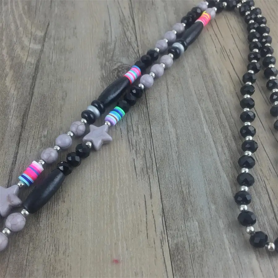 Богемное этническое ожерелье с кисточками в стиле бохо, винтажное ожерелье с цепочкой в стиле бохо в стиле ретро, Леопардовая подвеска, женские украшения - 1
