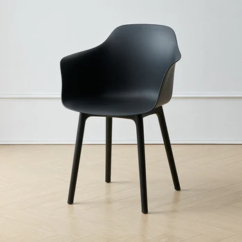 Черные пластиковые стулья для гостиной Индивидуальный дизайн, современные стулья для столовой, шезлонг для балкона в скандинавском стиле, мебель для дома Pliante MQ50KT