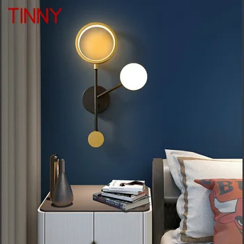 Современные настенные светильники TINNY, простой креативный дизайн, Винтажные алюминиевые бра для дома, гостиной, спальни, Декоративные